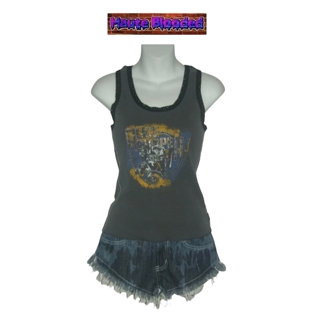 Vintage y2k Trunk LTD Limited Edition Alice Cooper Glitter Tank Top Retro RARE
